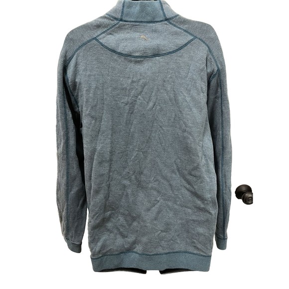 Tommy Bahama Men’s Blue / Gray Flipsider Half Zip‎ Reversible Pullover-Size XL - Picture 2 of 8